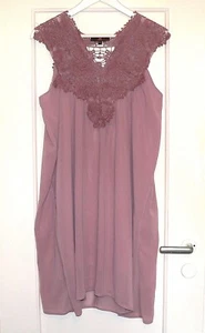 Strandkleid Abendkleid Häkeldekolleté braun Gr. XL #4568 - Bild 1 von 4