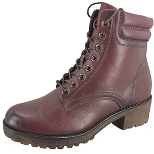 Patrizia by Spring Step Lavania Women's New Brown Lace-up Lug Boots Shoes 9M - Picture 1 of 9