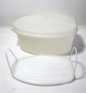 Tupperware Roast Flavor Saver Container Chicken Ham With Lid & Tray - Picture 1 of 12