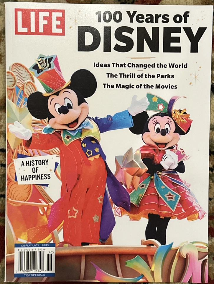LIFE MAGAZINE 100 YEARS OF DISNEY A HISTORY OF HAPPINESS Foto 1 de 1