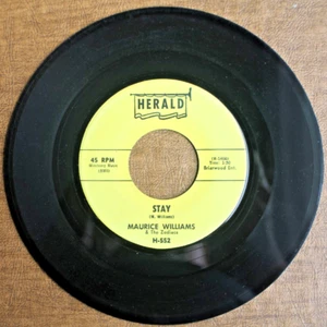 MAURICE WILLIAMS & THE ZODIACS 45: STAY/DO YOU BELIEVE - HERALD 552 -1960 - VG++ - Picture 1 of 2