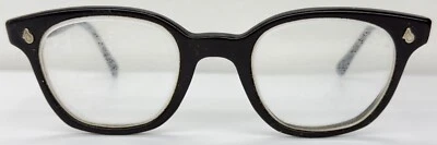 Vintage American Optical Flexi-Fit Eyeglasses 6 MZ87 Black Framed Glasses Z87 50 - Image 1 of 4
