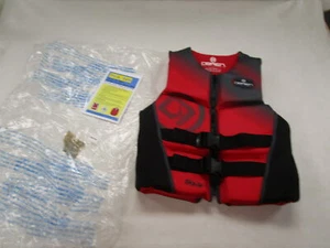 O'BRIEN FLEX V BACK LTD MENS MEDIUM LIFE JACKET RED / BLACK FDMNYN1067 BOAT - Picture 1 of 11