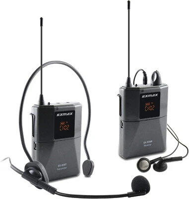 EXMAX EX-938 UHF Wireless acoustic transmission system for Church,Tourism - 1T1R - Image 1 of 4