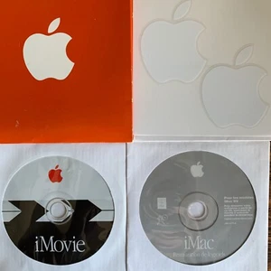 Vintage Apple iMac DV Software Restore CD (9.0.4) + iMovie Disc (Version 1.0.1) - Picture 1 of 4
