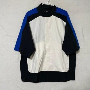 FootJoy FJ Dryjoys Mens L Windbreaker Pullover Short Sleeve Jacket Thornblade - Picture 1 of 8