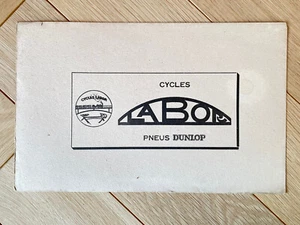 Ancien Buvard Publicitaire - Cycles Labor - Velo Pneus Dunlop noir collection - Photo 1/2