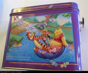 Winnie the Pooh Song Musical Embossed Tin Box AA Milne Richard Sherman Disney - Bild 1 von 3