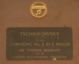 LONDON PHILH. & BEECHAM Tschaikowsky: Symphony No. 5 E-moll  -Fragment- 3/5 A186 - Imagen 1 de 3