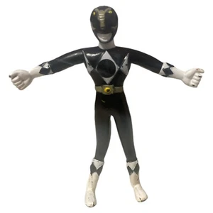 Vint. 1994 Power Rangers Black Ranger Bendable Figure Saban Henry Gordy 5-1/4" - Bild 1 von 5