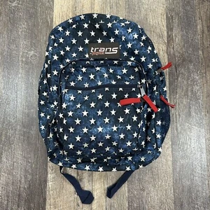 Jansport Trans 17 Supermax Blue Stars Backpack Sport School Travel Pack - Picture 1 of 13