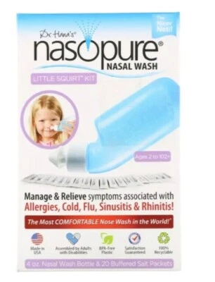 Nasopure, Sistema de Lavado Nasal, Pequeño Kit de Chorro, 1 Kit Nuevo Sellado, Seguro Vendedor de EE. UU. Foto 1 de 2