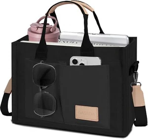 Canvas Tote Bag for Women Crossbody Top Handle Shoulder Satchel with Pockets - Picture 1 of 6