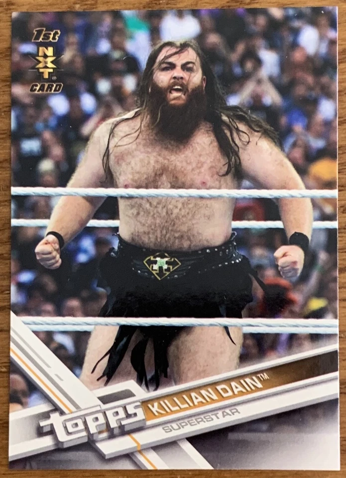 KILLIAN DAIN, 2017 TOPPS WWE SUPERSTAR CARD IN EXCELLENT CONDITION ! WOW ! - Image 1 of 1