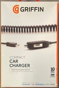 Griffin Micro-USB Wired Car Charger 2.1 Amp - Brand New - Black - Picture 1 of 2
