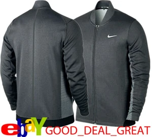 Tiger Woods Pullover Sweater Jacket 708090-010 Dark Gray *Nice Design* Large - Picture 1 of 3