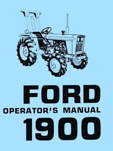 Manuale Operatore Proprietario Trattore Ford 1900 FD - Foto 1 di 1