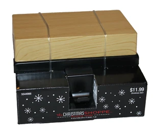 NUEVO SOPORTE DE MEDIAS 2021 por LA TIENDA DE NAVIDAD 5544986 - 1 LB BLOQUE DE ASPECTO DE MADERA - Imagen 1 de 2
