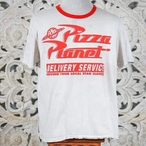 Disney Toy Story Pizza Planet Delivery Service T-Shirt XXL White Red Distressed - Picture 1 of 7