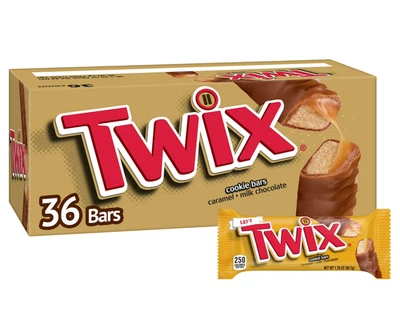 Twix Cookie & Caramel Milk Chocolate Full Size Candy Bars, 1.79-Ounce (36 Count) - Image 1 of 4