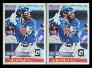 2018 Donruss Optic Rated Rookie Retro 1984 Lot #RR10 Amed Rosario New York Mets - Picture 1 of 3