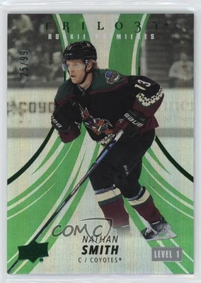 2022 Upper Deck Trilogy Premieres Green /99 Level 1 Nathan Smith #101 Rookie RC - Image 1 of 2