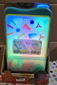 B. Toys Light-Up Marble Drop Illuminated Pegboard Color Changing 180 Pieces NIB - Picture 1 of 6
