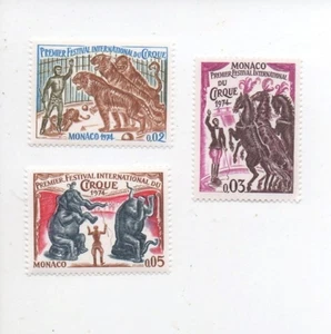 Monaco mint never hinged MNH Scott 920-22 circus animals - Picture 1 of 1