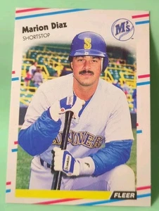 1988 Fleer Update - Mario Diaz #U-59 Name Misspelled as Marion (RC) - Mariners  - Picture 1 of 2