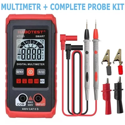 Digital Multimeter AC DC Voltmeter Ammeter Ohmmeter Volt Tester Meter WITH PROBE - Image 1 of 4