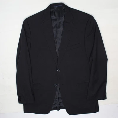 Versace Collection City Suit Mens 42R 38x31 Navy Blue Tonal Stripe Wool  - Image 1 of 4