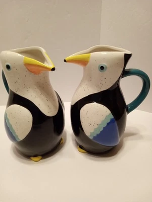 Juego de 2 jarrones de cerámica para regaderas de aves Bullseye’s Playground nuevos con etiquetas Foto 1 de 4
