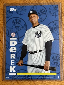 Derek Jeter 2014 Topps Throwback Thursday 5x7 Karte, 1998 UD 450 31/2x5 Karte - Bild 1 von 4