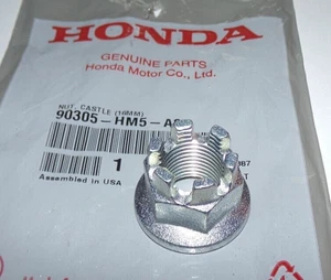 HONDA CASTLE NUT 90305-HM5-A30, CB400, CM400,CJ360,XL250,XL500,XR250,XR500,CR125 - Picture 1 of 2