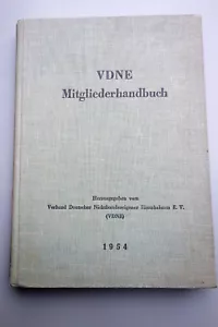 Eisenbahn - VDNE Mitgliederhandbuch 1954 Reichsbahn Nichtbundeseigene Bahn - Bild 1 von 8