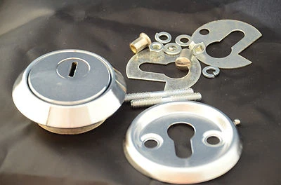 Edelstahl Sicherheitsrosette Kernziehschutz Schutzrosette Haustürrosette - Bild 1 von 4