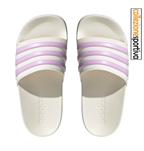 CIABATTE ADIDAS ADILETTE SHOWER SLIDES K JP5784 col. bianco lilla