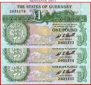 REPUESTO GUERNSEY 1 LIBRA nd 1980/89 P 48a UNC envío gratuito desde 100 $ - Imagen 1 de 3