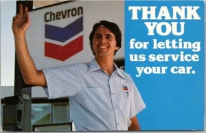 Postal publicitaria vintage de gasolineras Chevron 1987 Industry, CA Cancelar - Imagen 1 de 2