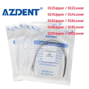 AZDENT Dental Orthodontic Niti Heat Thermal Activited Arch Wires Round 012-022 - Picture 1 of 64