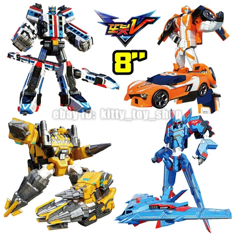 Tobot V Galaxy Detectives 8" Figure Vehicle Transformer Robot Boy Toy Alpha Plus Cover