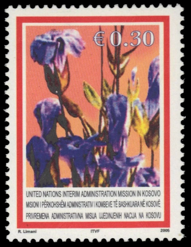 KOSOVO 30 - Flores de jardín "Genciana" (pb46375) Foto 1 de 1