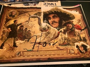 Ruiz Burgos Alberto Reyes- Hook - Steven Spielberg - 24x36 Giclee Var Signed - Picture 1 of 1