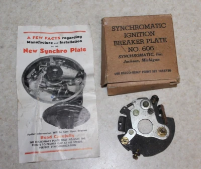Placa de interruptor de encendido sincromática 1933-1953, Pontiac, Oldsmobile, camión GM Foto 1 de 4