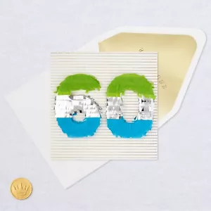 Hallmark Birthday Card by Signature ~ 60th Birthday Die-Cut 60 Pinata Style - Picture 1 of 4