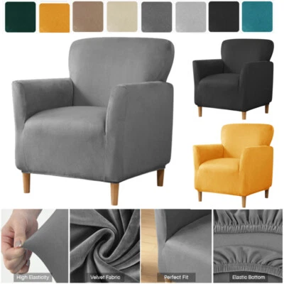 Samt Stretchhusse für Relaxsessel Sesselschoner Stretch TV Sesselbezug Husse - Bild 1 von 4