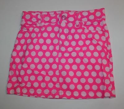 Nueva Falda Carter's Niñas 6 Años Lunares Rosa Brillante Suave Pana Ajustable  Foto 1 de 2