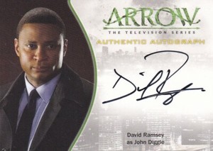 Arrow Season 1 Autograph Card A3 David Ramsey as John Diggle