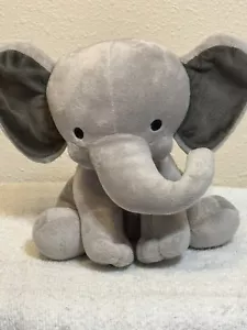 Baby Elephant Gray Plush Lambs & Ivy 9 Inch Stuffed Toy Elephant - Picture 1 of 6