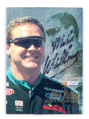 1996 Fleer Flair #34 Mike Wallace On Card In Person Auto - - Image 1 of 2